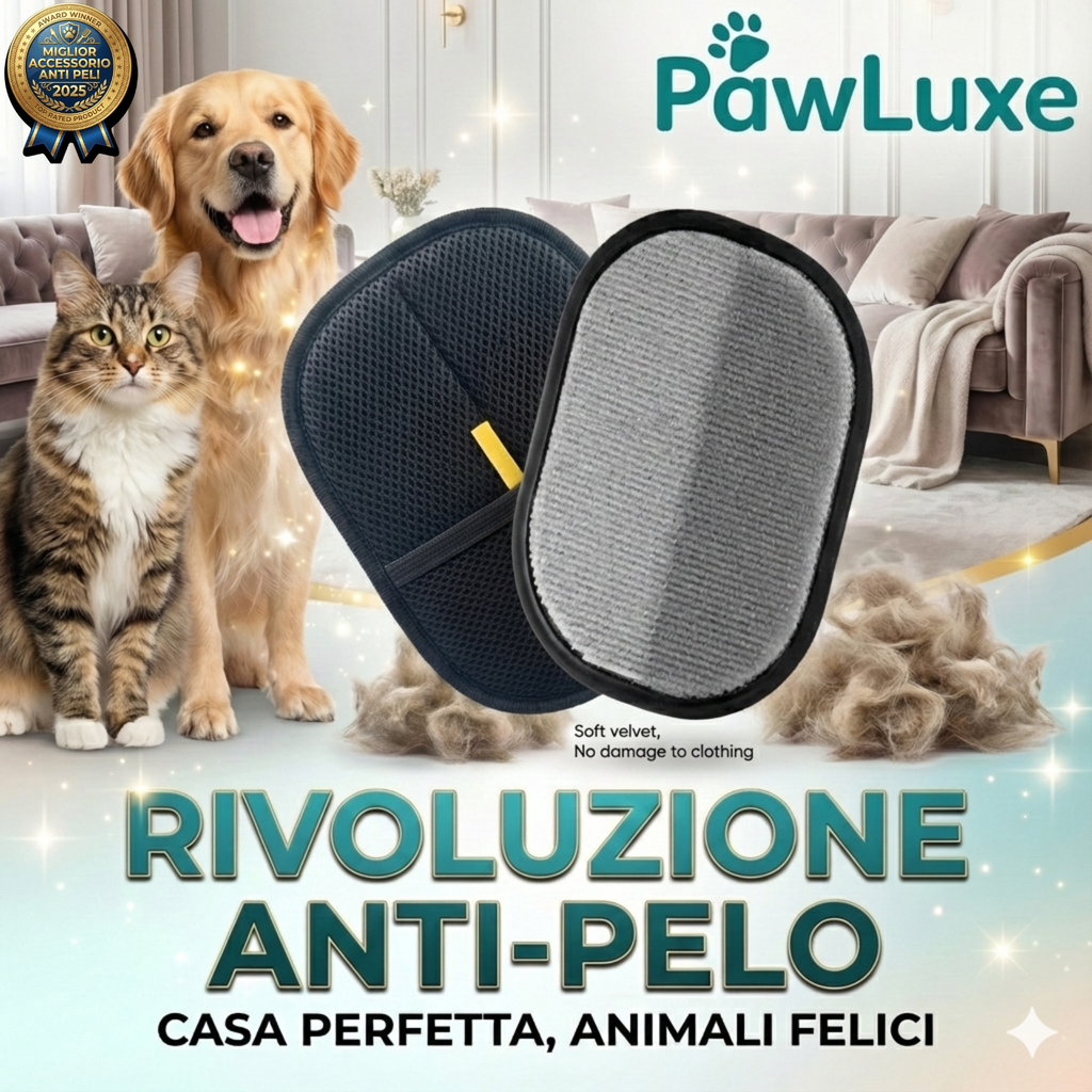 PawLuxe™ | Spazzola Rimuovi Peli per Cani e Gatti